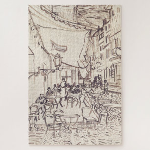 Quebra-cabeça Cafe Terrace à Noite, Belas Artes, Van Gogh
