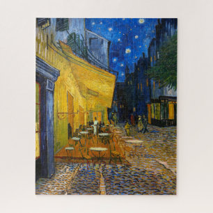 Quebra-cabeça Cafe Terrace at Night   Van Gogh  