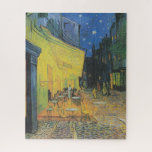 Quebra-cabeça Café Terrace de Van gogh à noite<br><div class="desc">Esta pintura de vista colorido ao ar livre é uma obra pitoresca, a visão de um espectador relaxado que desfruta do charme de seu entorno sem nenhuma preocupação moral. A cor é mais profusa e os olhos andam ao longo das bordas inclinadas ou rabo-de-pomba das áreas vizinhas - formas irregulares...</div>