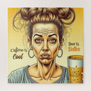 Quebra-cabeça Cafeine é bom, Beer é melhor