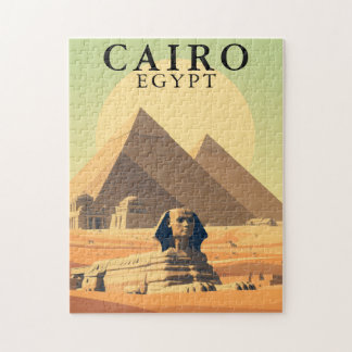 Quebra-cabeça Cairo Egypt Jigsaw Puzzle Vintage Travel