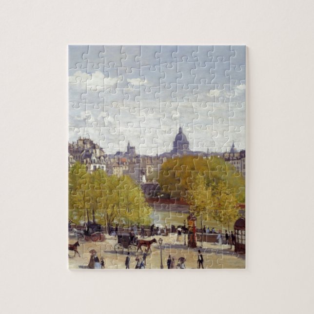Quebra-cabeça Cais do Louvre, Paris por Claude Monet (Vertical)