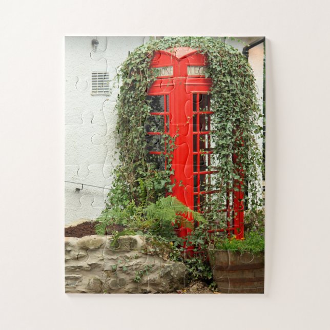 Quebra-cabeça Caixa de telefone vermelho 30 pc (Vertical)