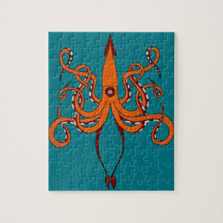 Quebra-cabeça calamar gigante