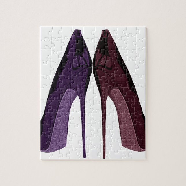 Quebra-cabeça Calçados bonito todos em seguido arte (Vertical)