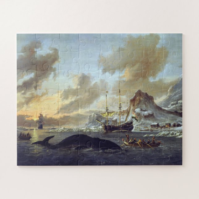 Quebra-cabeça Caleadores holandeses Spitsbergen Abraham Storck 1 (Horizontal)