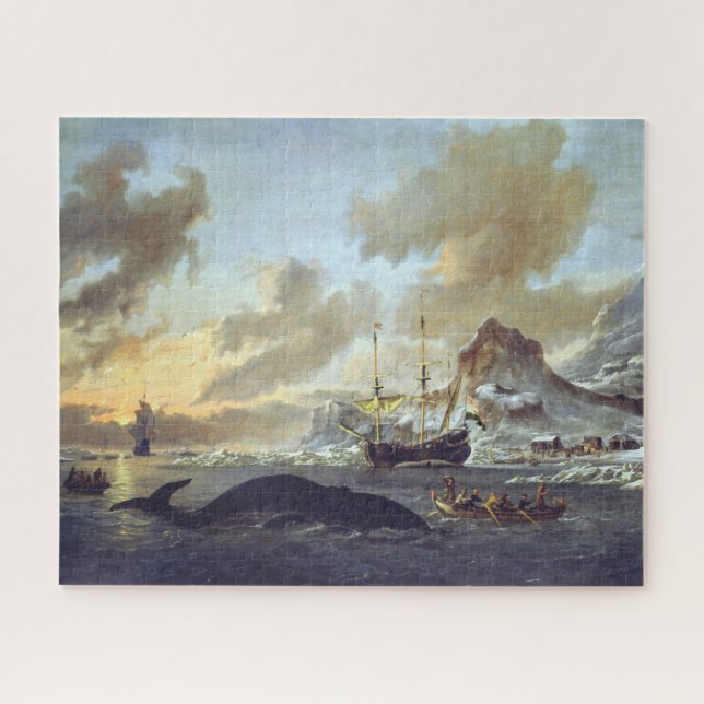 Quebra-cabeça Caleadores holandeses Spitsbergen Abraham Storck 1 (Horizontal)