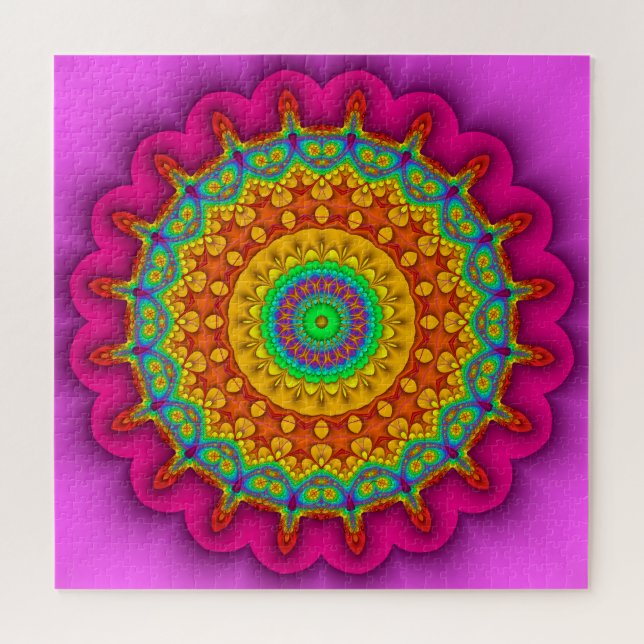 Quebra-cabeça Caleidoscópio prismático do Fractal (Horizontal)