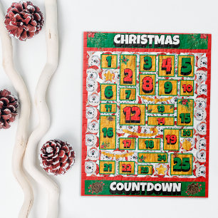 Quebra-cabeça Calendário do Advento de Natal Contagem Regressiva
