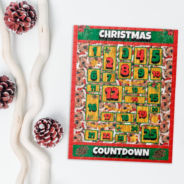 Quebra-cabeça Calendário do Advento de Natal do Cão Airedale (Criador carregado)
