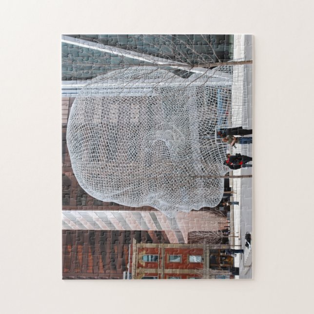 Quebra-cabeça Calgaria da Escultura de Rua. (Vertical)