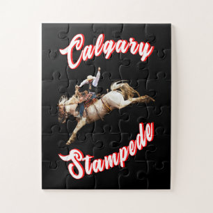 Quebra-cabeça Calgary Canada HCourse Julian Riders Calgary Stamp