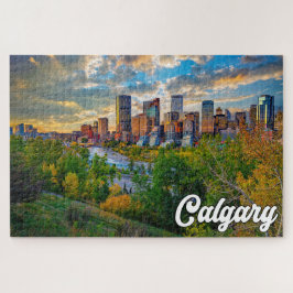Quebra-cabeça Calgary de tirar o fôlego, Alberta, Canadá