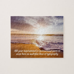 Quebra-cabeça California Beach Waves Seascape DIY Inspirational