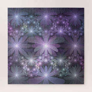 Quebra-cabeça Cama de Flores Trendy Shiny Abstrato Arte Fractal