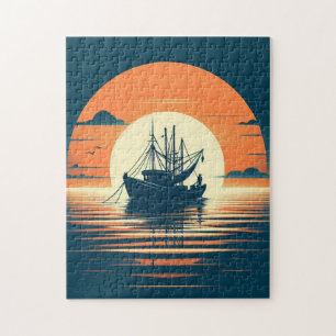 Quebra-cabeça Camarão/camarão náutico/pesca