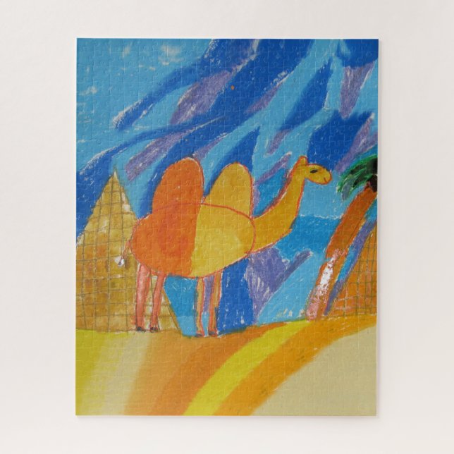 Quebra-cabeça Camel Art por desenho infantil (Vertical)