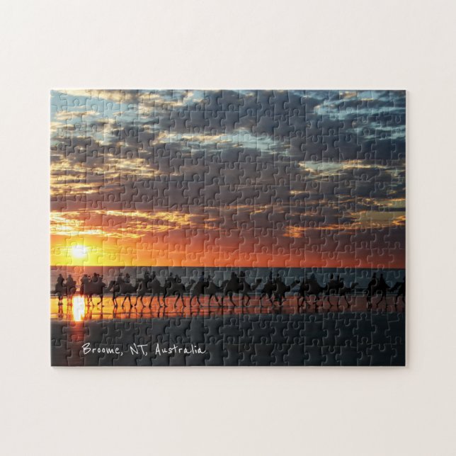 Quebra-cabeça Camels, Cable Beach, Broome, Austrália - Quebra-ca (Horizontal)