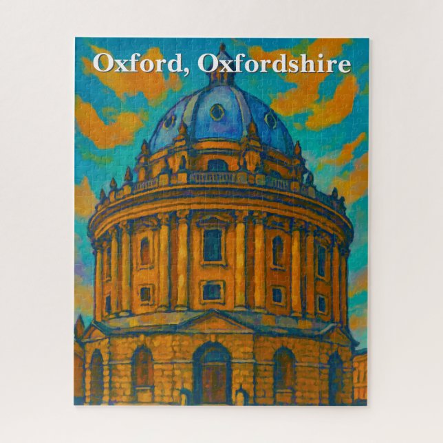 Quebra-cabeça Câmera Radcliffe na pintura de Oxford Gouache (Vertical)