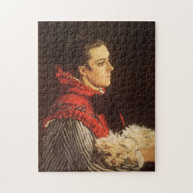 Quebra-cabeça Camille com Pequeno Cão Monet Fine Art (Vertical)