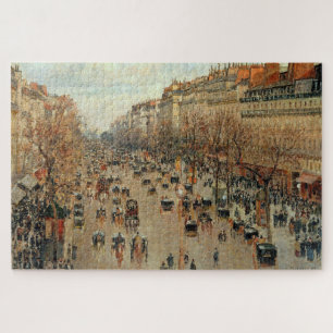 Quebra-cabeça Camille Pissarro Boulevard Montmartre Painting