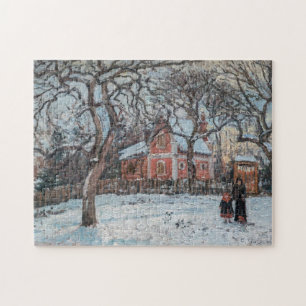 Quebra-cabeça Camille Pissarro - Chataigniers a Louvecienne