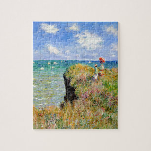 Quebra-cabeça Caminhada de Clifftop em Pourville - Claude Monet