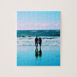 Quebra-cabeça Caminhada romântica na praia - 8x10 - PC 110