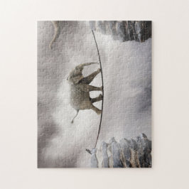 Quebra-cabeça Caminhadas do elefante do bebê o Tightrope