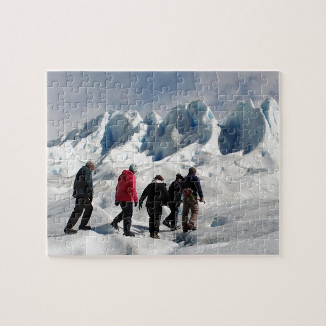 Quebra-cabeça Caminhando pelo Glaciar Perito Moreno, Argentina (Horizontal)