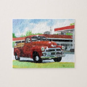 Quebra-cabeça Caminhão 1954 de Chevrolet da antiguidade