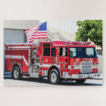 Caminhão de Bombeiros Patriótico Bandeira dos EUA