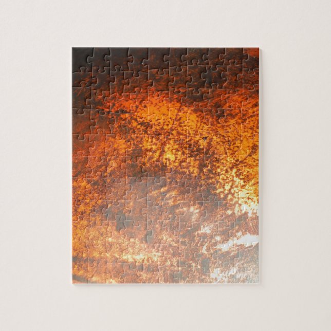 Quebra-cabeça Caminhão de colheita Orange & red Junk Yard (Vertical)