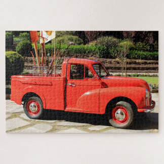 Quebra-cabeça Caminhão de Recolha Vermelho