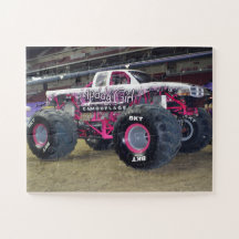 Caminhão Monstro Rosa