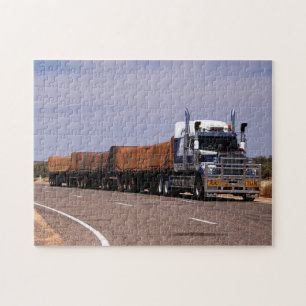 Quebra-cabeça Caminhão Road Train Austrália Lasseter Highway