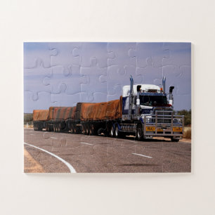Quebra-cabeça Caminhão Road Train Austrália Lasseter Highway