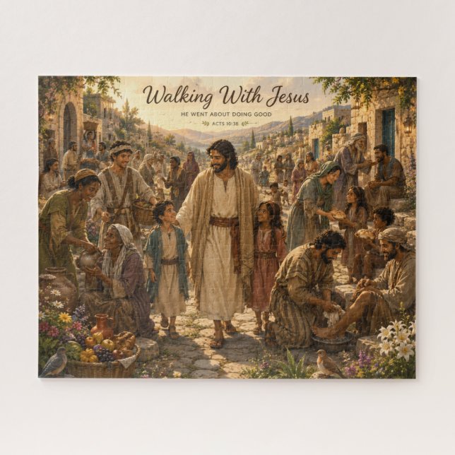 Quebra-cabeça Caminhar Com Jesus (Horizontal)