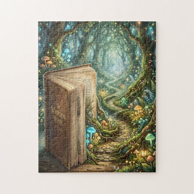 Quebra-cabeça Caminho da Floresta Encantada (Vertical)