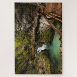 Quebra-cabeça Caminho de madeira pelo desfiladeiro Vintgar Gorge