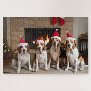 Quebra-cabeça Caminho-de-raposa Americano Lareira Natal