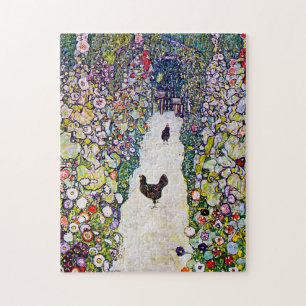 Quebra-cabeça Caminho do Jardim com Galinhas, Gustav Klimt