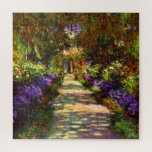 Quebra-cabeça Caminho do Jardim de Claude Monet<br><div class="desc">Visite minha loja para obter um design mais interessante e mais opções de cores => zazzle.com/colorfulworld*</div>