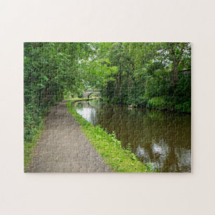 Quebra-cabeça Caminho panorâmico do Canal Rochdale em Luddendenf