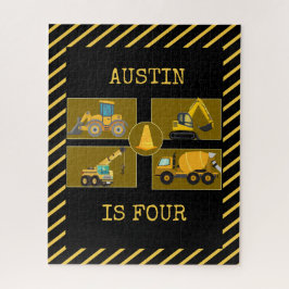 Quebra-cabeça Caminhões De Construção | Parte Aniversário de cri