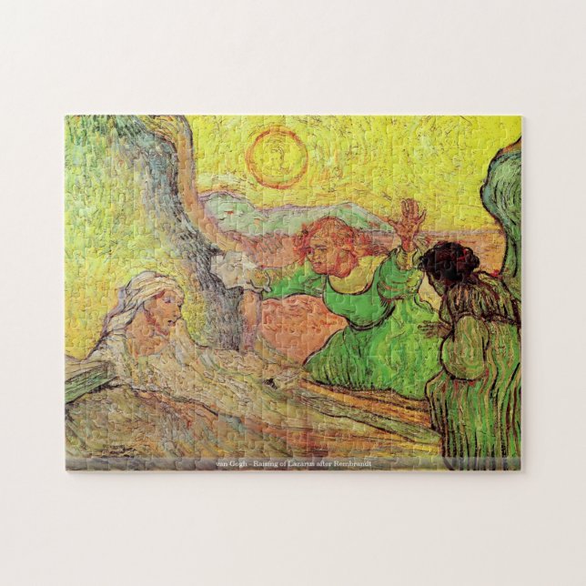 Quebra-cabeça camionete Gogh-Levantamento de Lazarus após o (Horizontal)