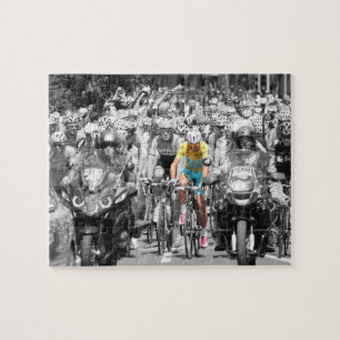 Quebra-cabeça Camisa Amarela do Tour de France Pelotão Corrida d