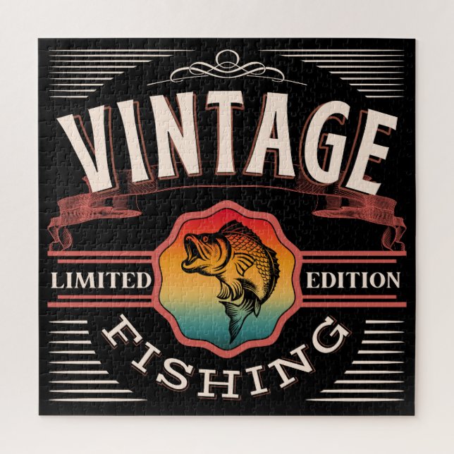QUEBRA-CABEÇA CAMISA DE PESCA VINTAGE EDIÇÃO LIMITADA  (Vertical)