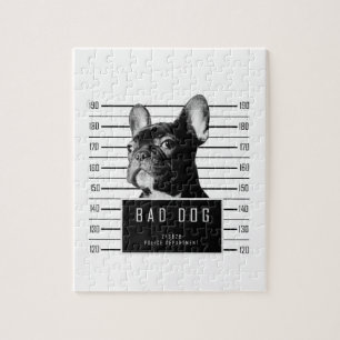 Quebra-cabeça Camisa do Mugshot do buldogue francês