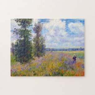 Quebra-cabeça Campo da papoila, Argenteuil, Claude Monet 1875